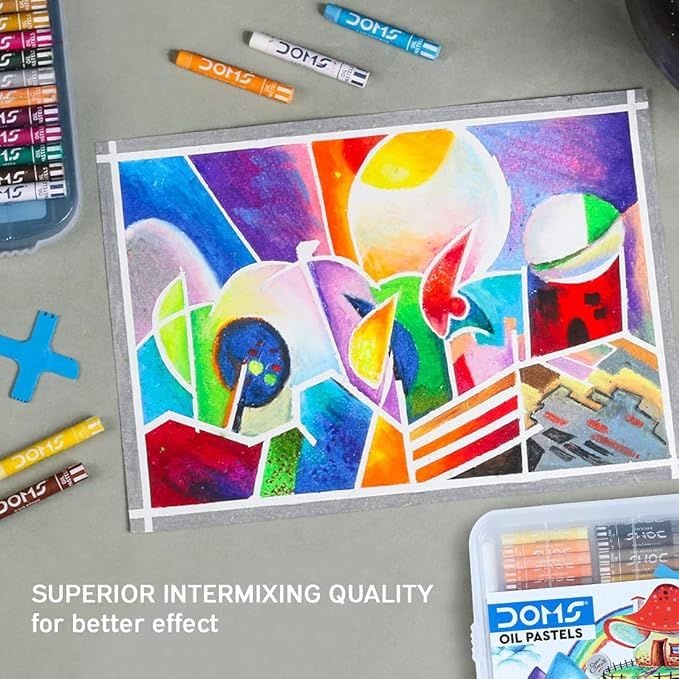 DOMS Oil Pastels - 12 Shades