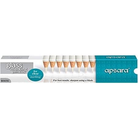 Apsara White Glass Pencil