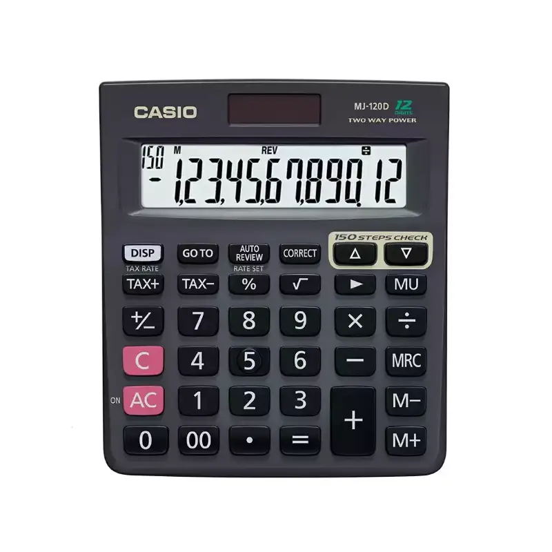 Casio MJ-12D Check Calculator