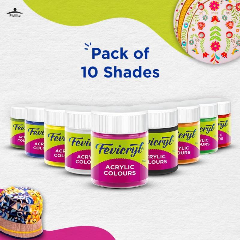 Fevicryl Colors 10 Shades