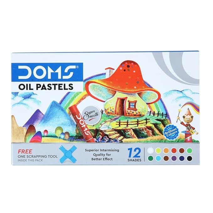 DOMS Oil Pastels - 12 Shades