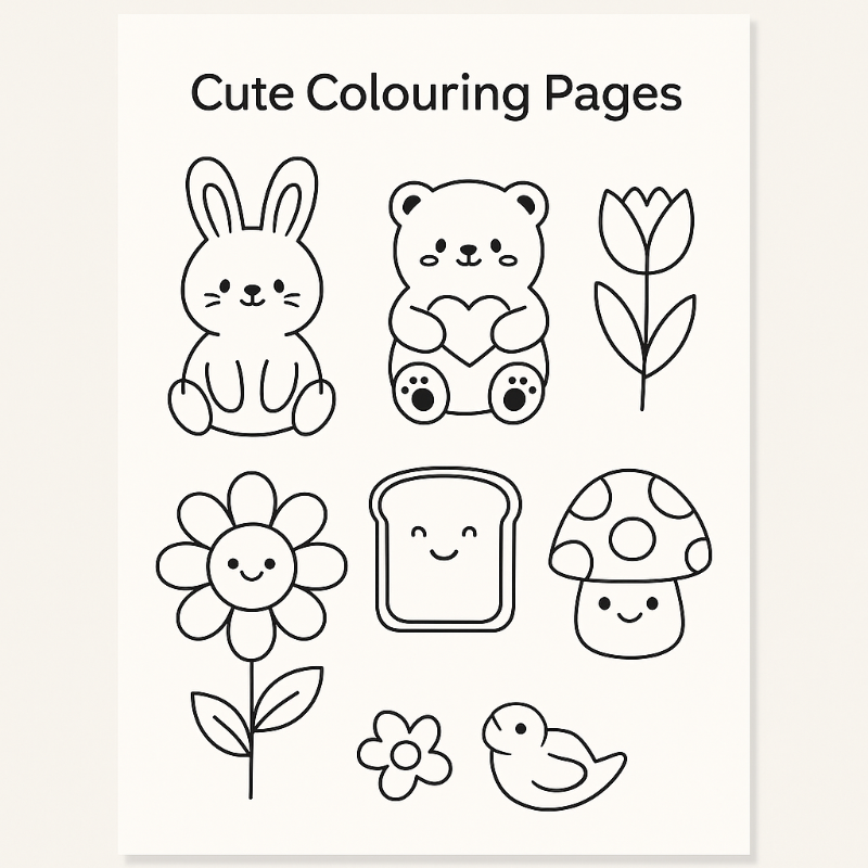 Cute Colouring Sheet