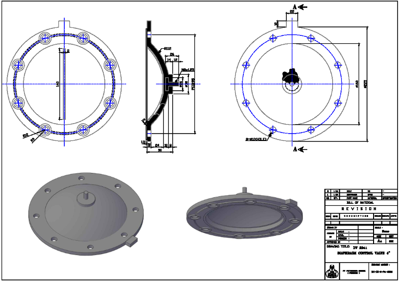Membran Control Valve 4 Inch