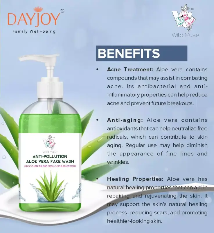 Anti Pollution Alor vera Face Wash (150ml)