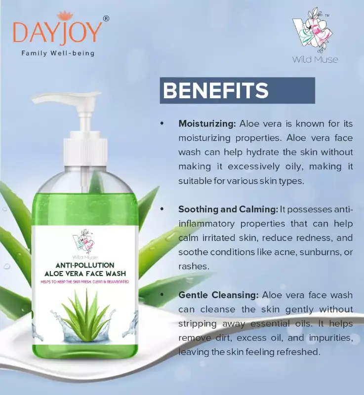 Anti Pollution Alor vera Face Wash (150ml)
