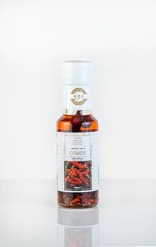 Ελαιόλαδο Γυάλινη Συσκ. Γέυση Τσίλι 100ml 24/ΚΙΒ / gla100chi