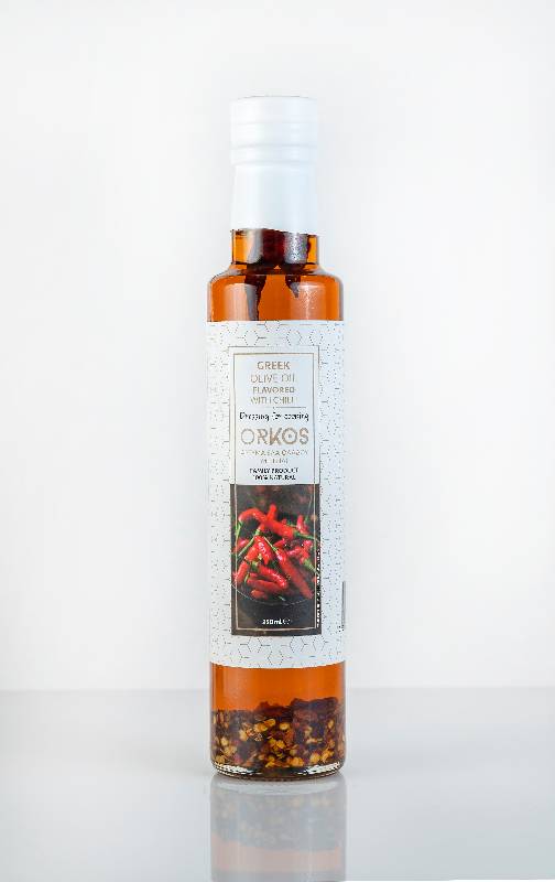 Ελαιόλαδο Γυάλινη Συσκ. Γέυση Τσίλι 250ml 12/ΚΙΒ / gla250chi