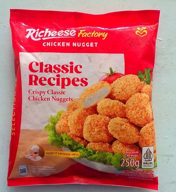 RICHEESE FACTORY CHICKEN NUGGET CLASSIC RECIPES 250 GR (24)