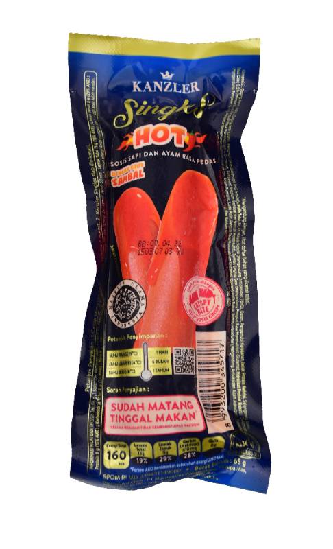 KANZLER SINGLES HOT 65GR (120)