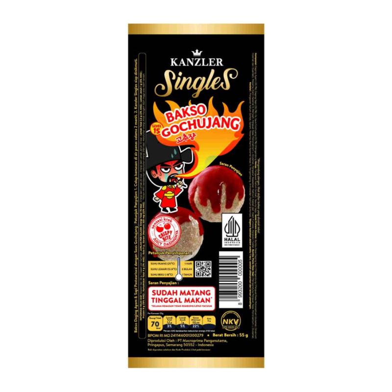 KANZLER SINGLES BAKSO GOCHUJANG 55 GR (120)