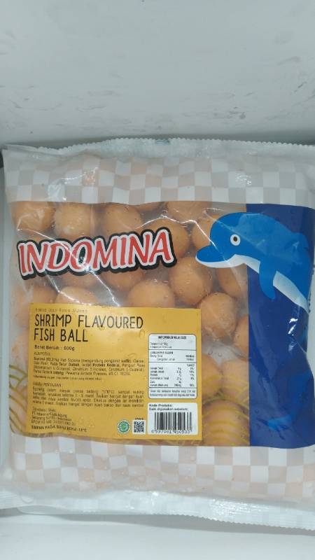 INDOMINA SHRIMP FLAVOURED FISHBALL 500 GR (20)