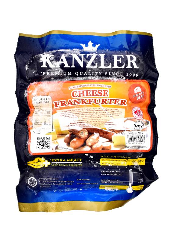KANZLER CHEESE FRANKFURTER 360 GR (20)