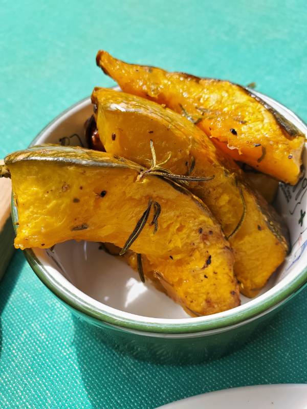 Lonjas de Calabaza asada