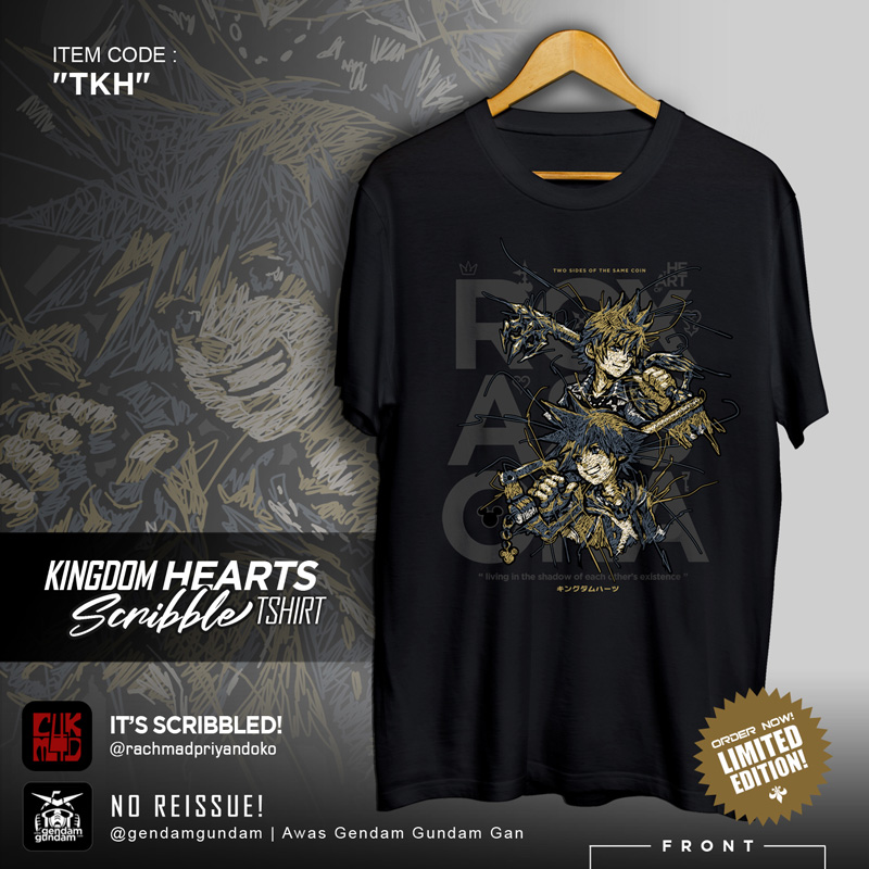 DOWNPAYMENT for Kingdom Hearts Scribble T-Shirt (Fanmade)