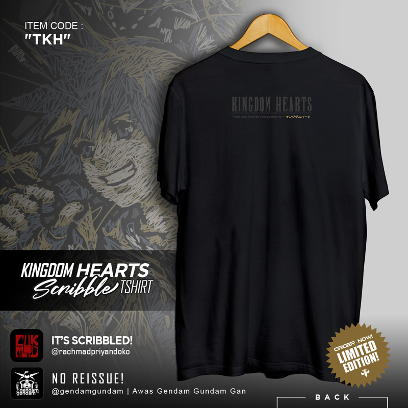 DOWNPAYMENT for Kingdom Hearts Scribble T-Shirt (Fanmade)