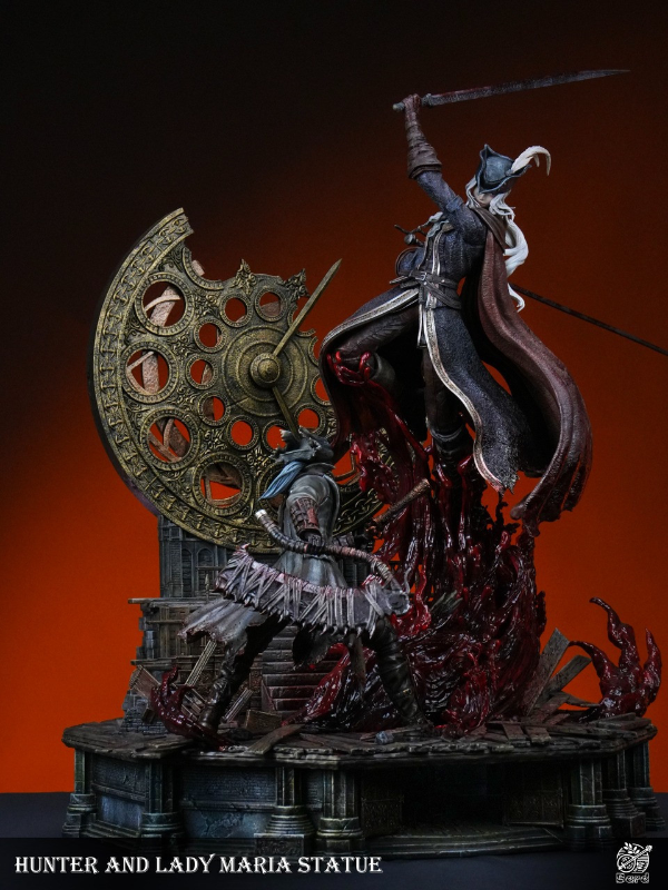 DOWNPAYMENT for Bard Studio Bloodborne Fight in the Astral Clock Tower Lady Maria vs Hunter Resin Statue