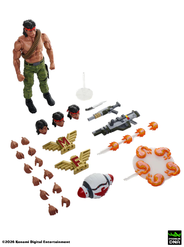 DOWNPAYMENT for Contra – Limited Edition Arcade Variant 2-Pack – Lance Bean and Bill Rizer 1/12 Scale Signature Collection Action Figures