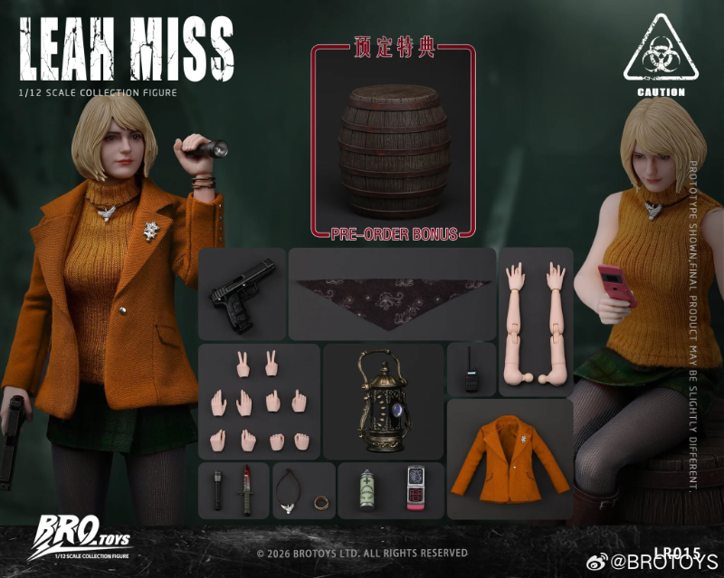DOWNPAYMENT for BROTOYS LR015 1/12 Lean Miss Ashley Graham RE4 remake ver.