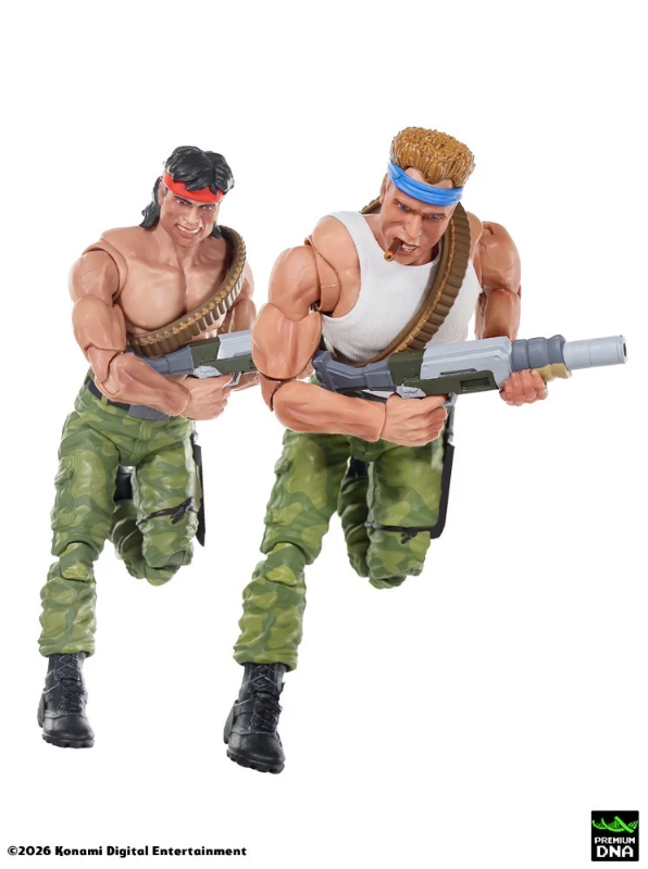 DOWNPAYMENT for Contra – Limited Edition Arcade Variant 2-Pack – Lance Bean and Bill Rizer 1/12 Scale Signature Collection Action Figures