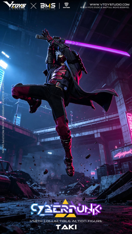 DOWNPAYMENT for VTOYS X BMS X CF VSD012 Cyberpunk Samurai The Crimson Dawn Of The Blade 1/12