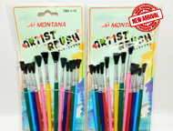 Kuas Cat Lukis Montana Isi 12 / Pak