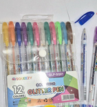 Pena Gel Gliter Squeezy 12 Warna/Set