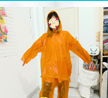 Jas Hujan Plastik Jaket Celana LDPE Anis Merah/lusin