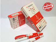 Pena Gel Merah Putih Yoeker / Lusin
