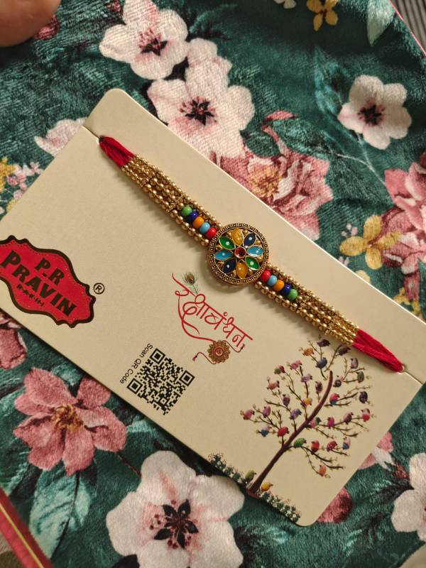 Multicolor Beaded Heavy Rakhi