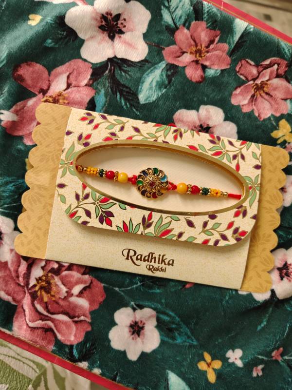 Multicolor Flower Rakhi