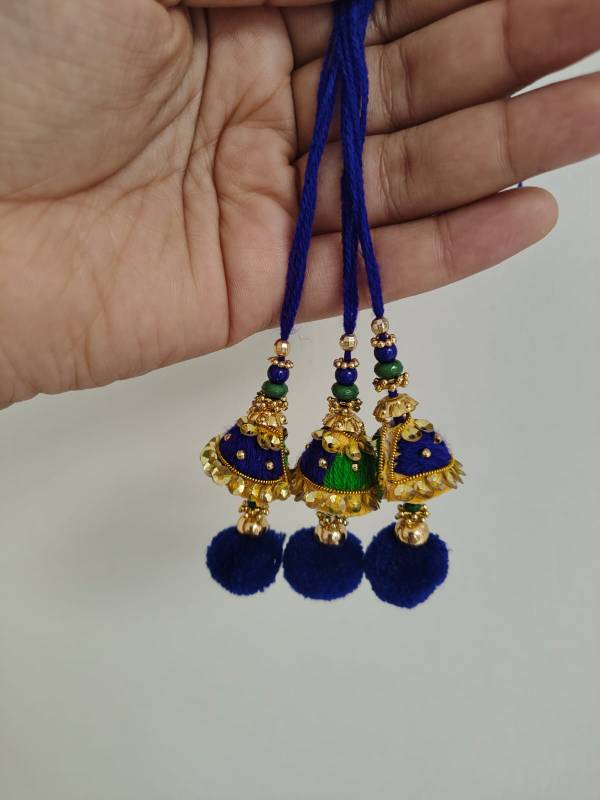 Handcrafted Blue Latkan Tassels
