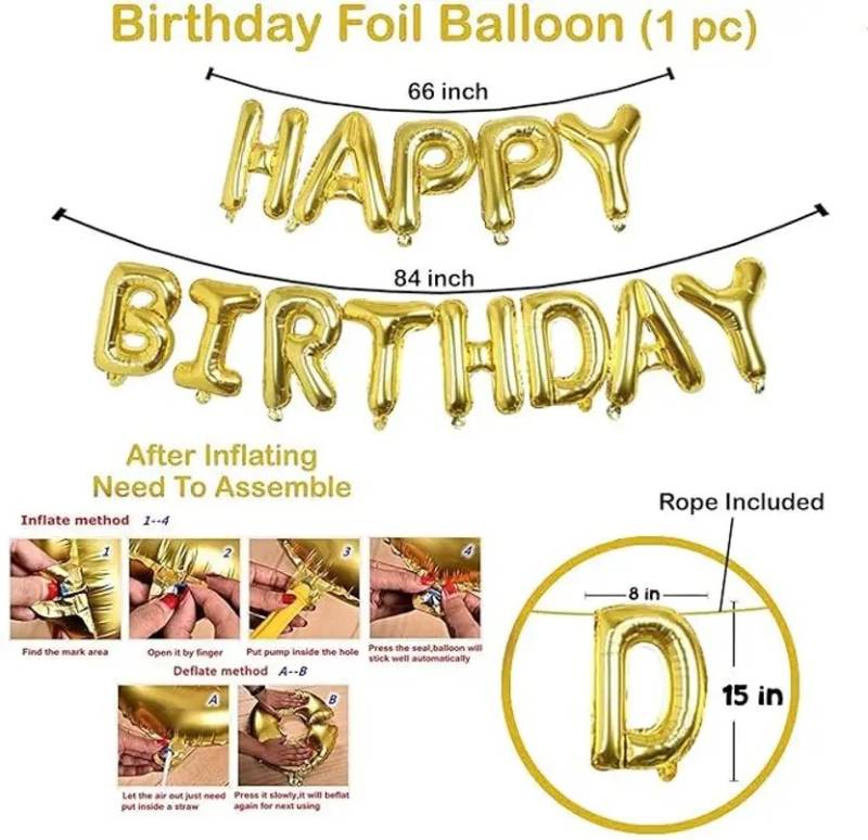 Happy Birthday Foil Banner