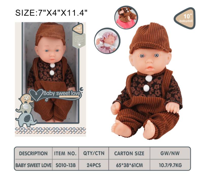 10" SWEET SOFT BABY BOY - S010-13B