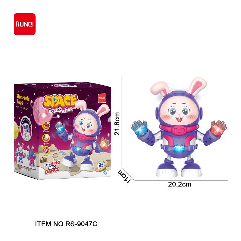 B/O RABBIT ANIMAL W/ LIGHT&MUSIC - RS-9047C