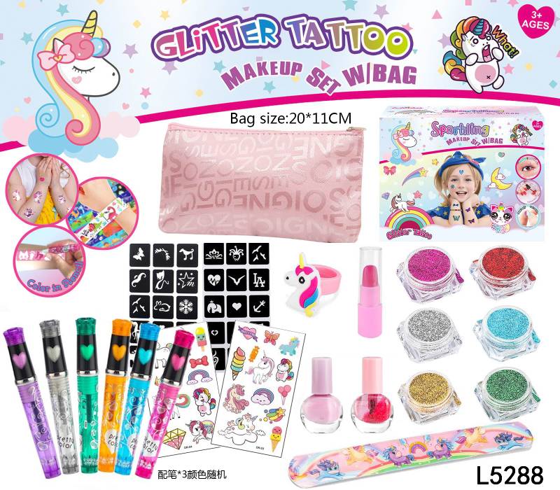 BEAUTY GLITTER TATTOO SET - L5288