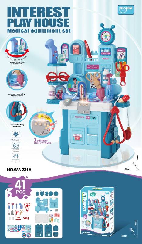 DOCTOR PLAY SET W/ MUSIC & LIGHT - 688-231A