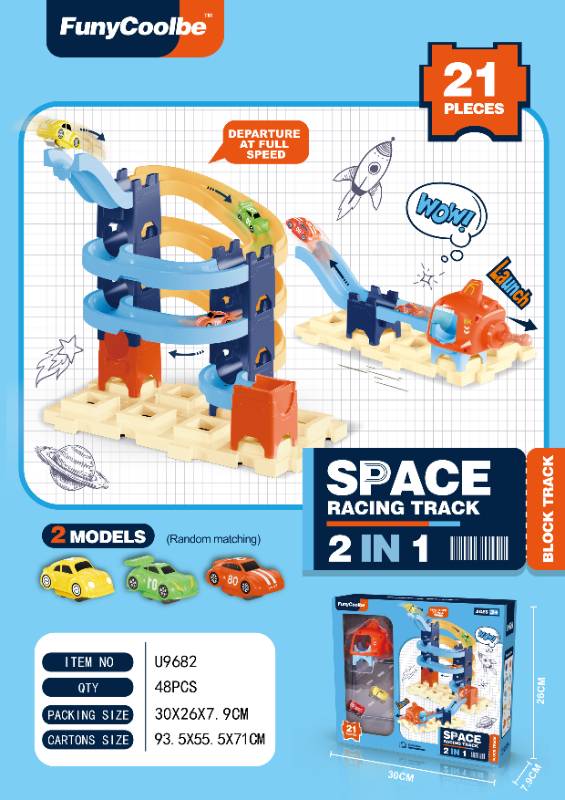 2 IN 1 SPACE RACING TRACK - U9682