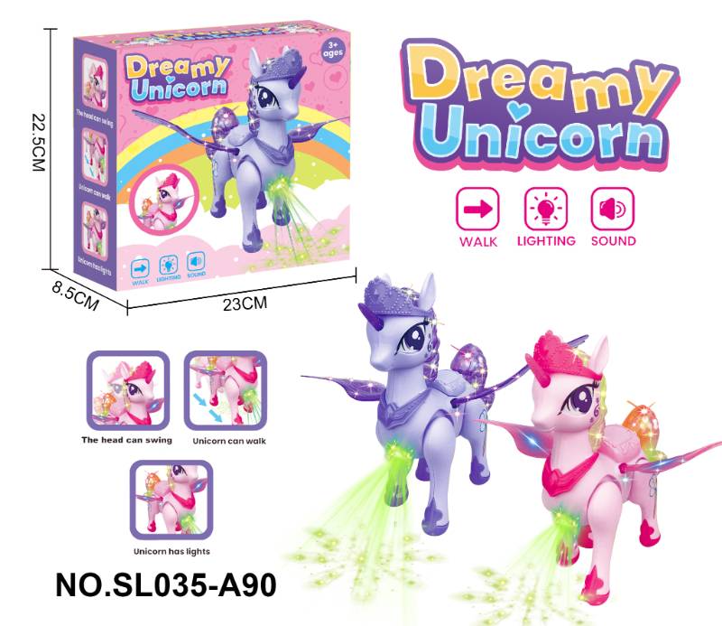 UNICORN HORSE W/ LIGHT & SOUND - SL035-A90