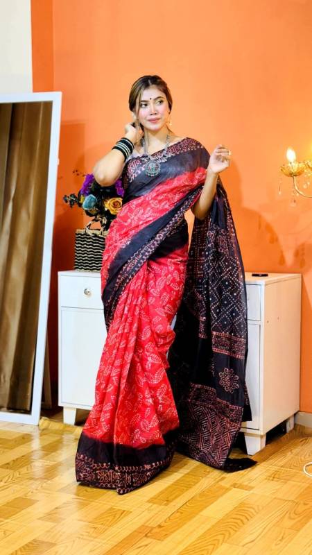 কটন শাড়ি 🧡