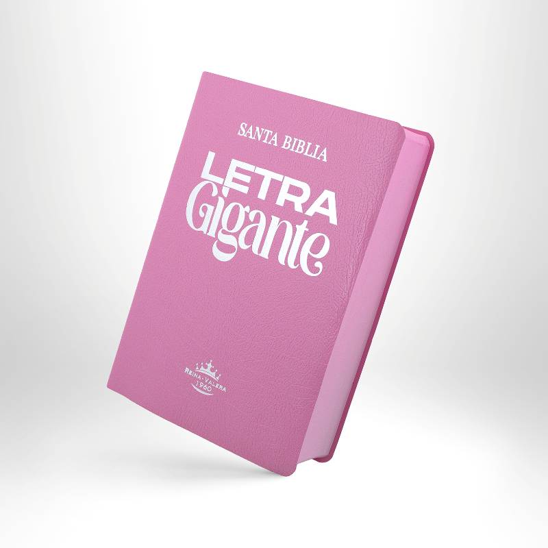 Biblia RVR1960 Letra Gigante 14 puntos filo rosadoo