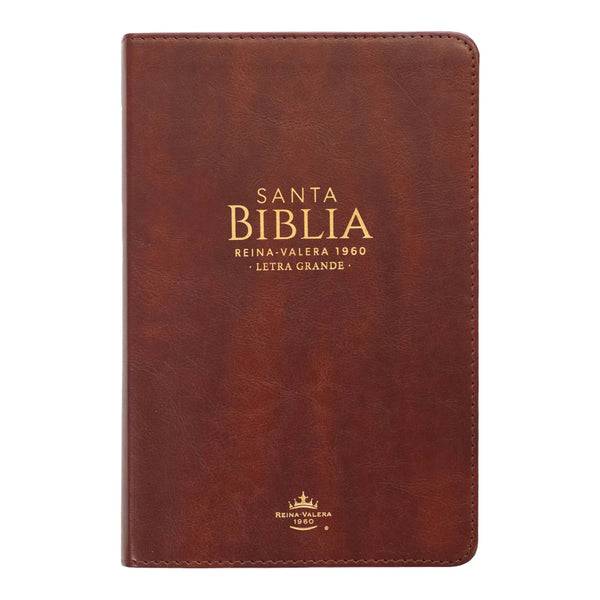 Biblia Imitación Piel Marrón, clásica, Tamaño Manual