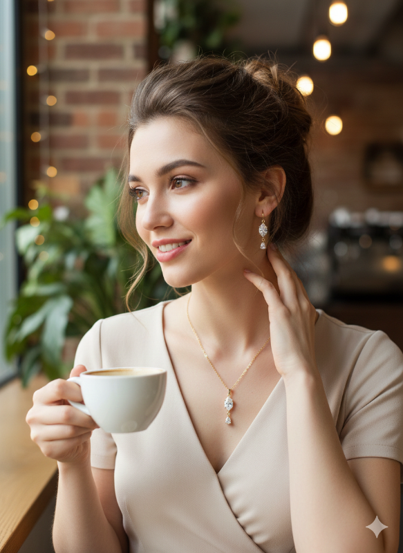 Juego de Cadena y topitos elegante