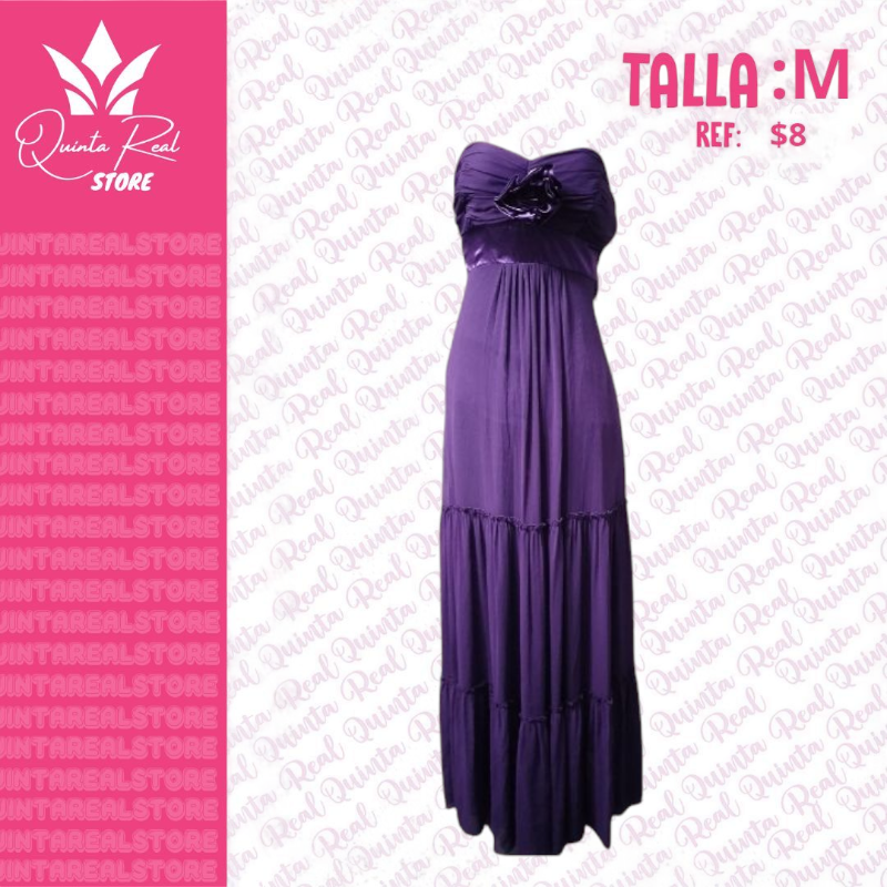 Vestido elegante con detalle de Flor