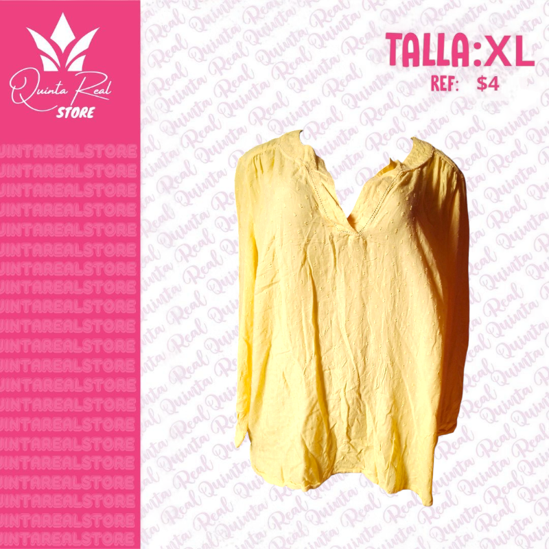 Blusa para dama con cuello V