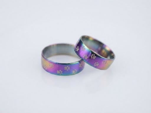 Anillos para pareja plateado