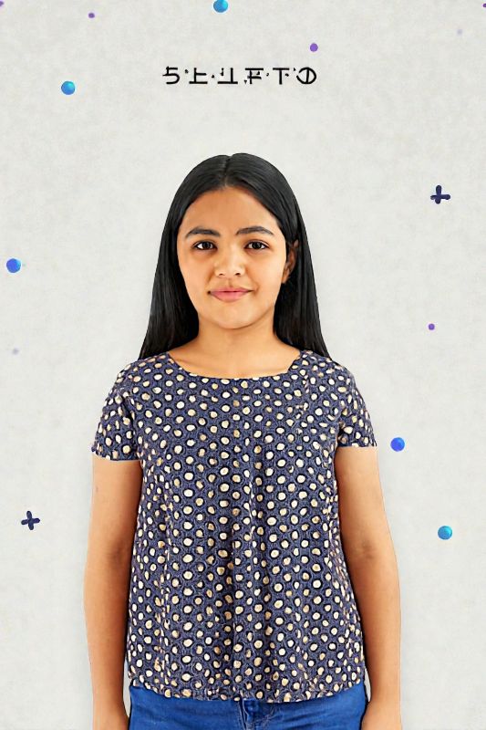 Blusa para niña acampanado