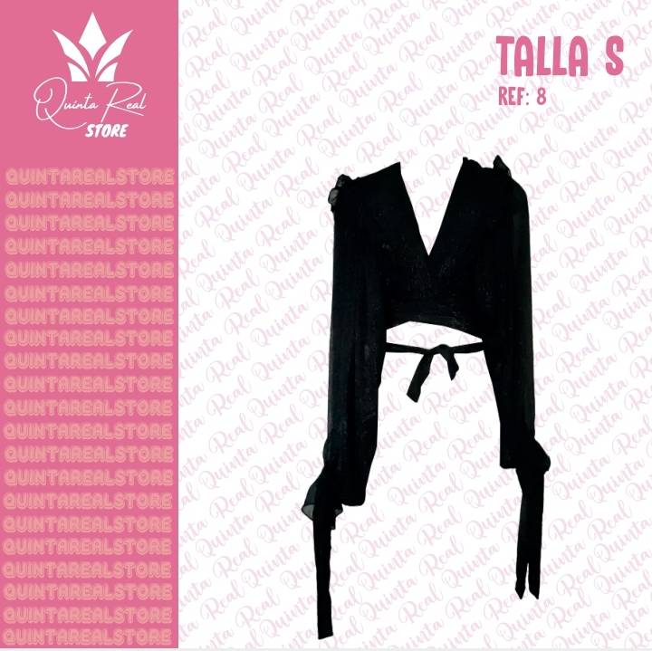 Blusa para Dama corta con manga larga