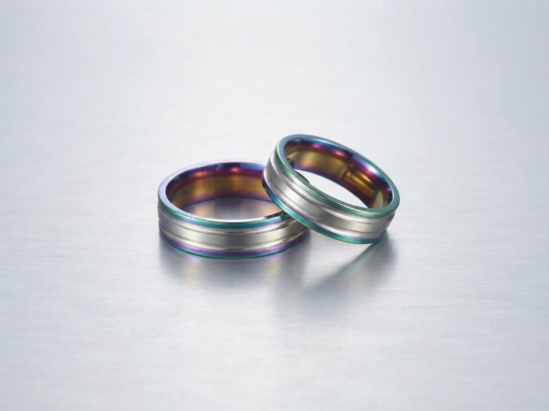 Anillos para pareja plateado
