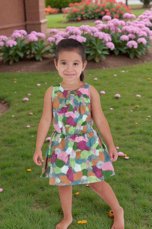 Vestido estampado para niña