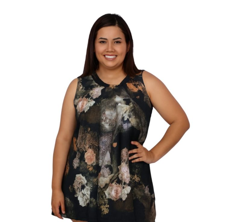 Blusa para Dama de seda tipo blusón